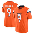 CAdoa D.Broncos #9 Talanoa Hufanga Player Orange Vapor F.U.S.E. Limited Home Game Stitched Jerseys