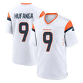 CAdoa D.Broncos #9 Talanoa Hufanga Player White Home Game Stitched Jerseys