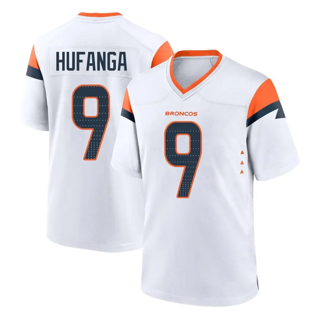 CAdoa D.Broncos #9 Talanoa Hufanga Player White Home Game Stitched Jerseys