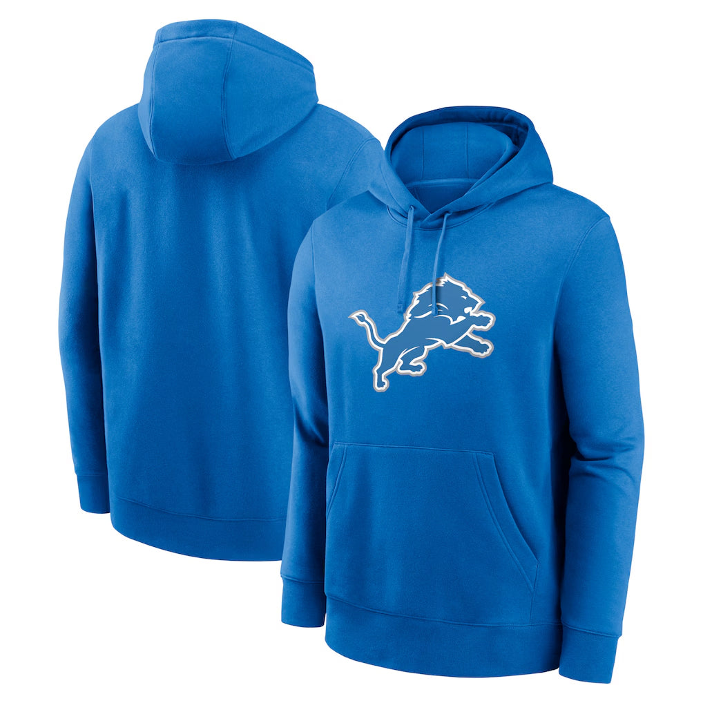 CAdoa D.Lions Blue Pullover Hoodies Limited Blank Player Stitched Jerseys