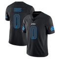 CAdoa D.Lions #0 Jahmyr Gibbs Player Black Impact Limited Home Game Stitched Jerseys