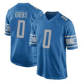 CAdoa D.Lions #0 Jahmyr Gibbs Player Blue Home Game Stitched Jerseys
