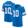 CAdoa D.Lions #10 Isiah Pacheco Player Blue Alternate Home Game Stitched Jerseys