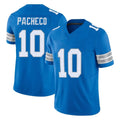 CAdoa D.Lions #10 Isiah Pacheco Player Blue Limited Vapor F.U.S.E. Alternate Home Game Stitched Jerseys