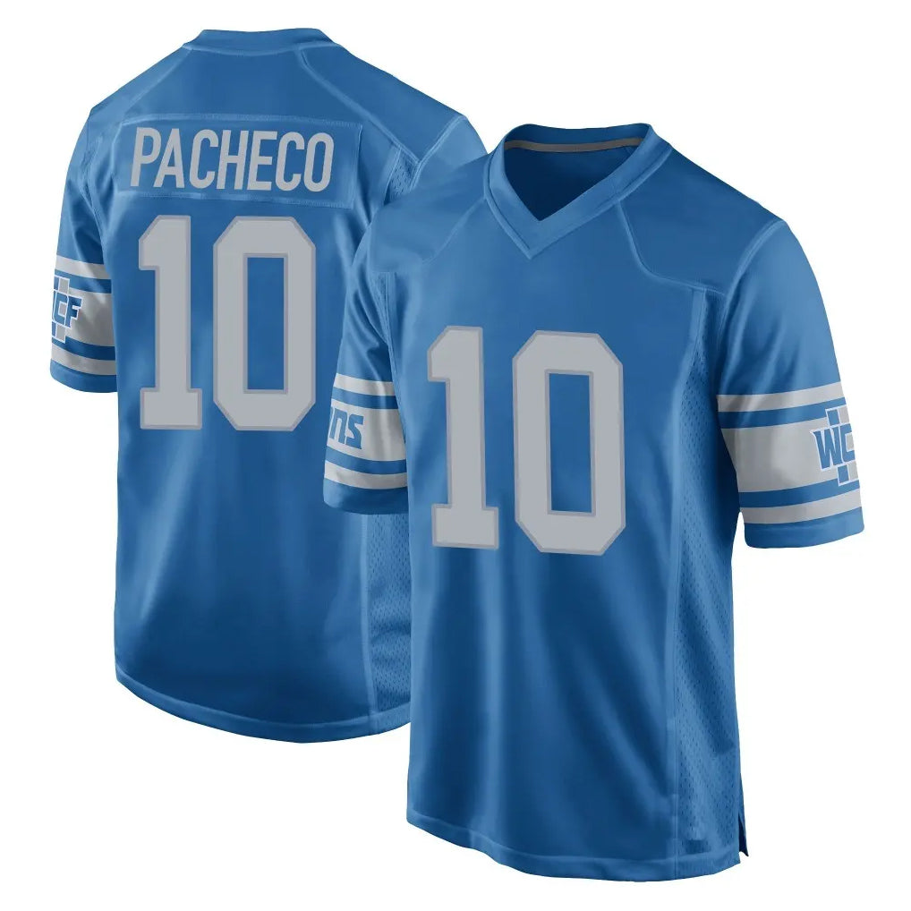 CAdoa D.Lions #10 Isiah Pacheco Player Blue Vapor Untouchable Throwback Game Stitched Jerseys