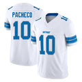 CAdoa D.Lions #10 Isiah Pacheco Player White Limited Vapor F.U.S.E. Alternate Home Game Stitched Jerseys