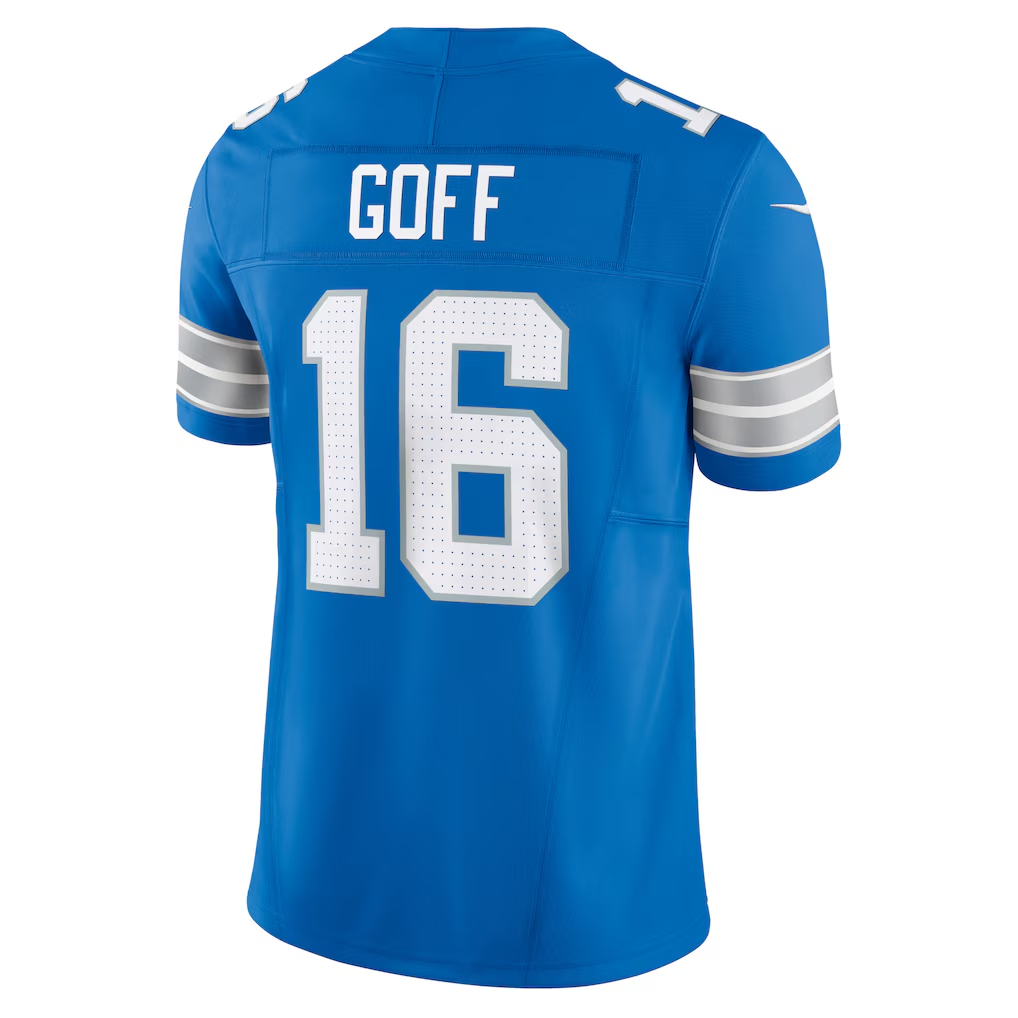 CAdoa D.Lions #16 Jared Goff Blue Vapor F.U.S.E. Limited Stitched Jerseys