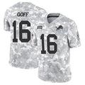 CAdoa D.Lions #16 Jared Goff Player Arctic Camo Salute to Service Limited Stitched Jerseys