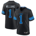 CAdoa D.Lions #1 Jameson Williams Player Black Replica Game Stitched Jerseys