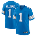 CAdoa D.Lions #1 Jameson Williams Player Blue Replica Game Stitched Jerseys
