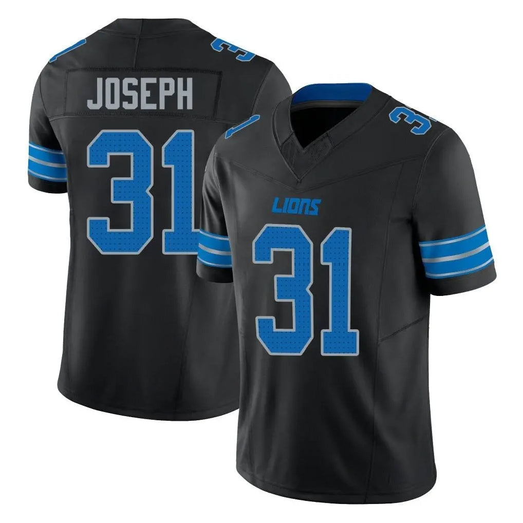 CAdoa D.Lions #31 Kerby Joseph Player Black Alternate Vapor F.U.S.E. Limited Home Game Stitched Jerseys