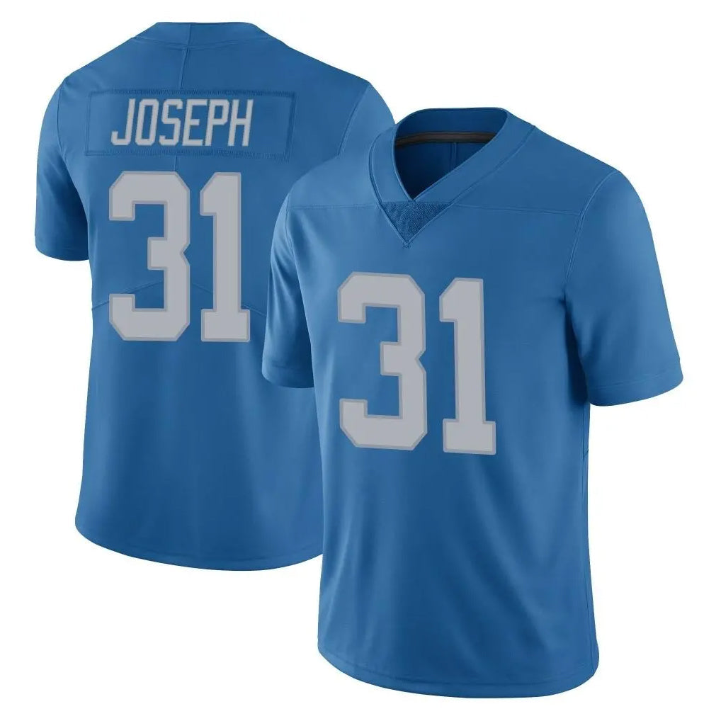 CAdoa D.Lions #31 Kerby Joseph Player Blue Limited Throwback Vapor Untouchable Stitched Jerseys