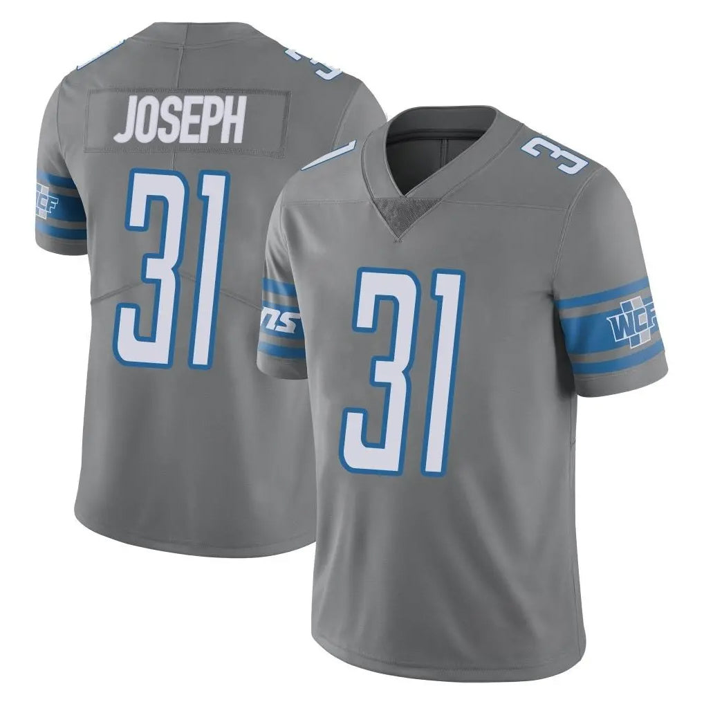 CAdoa D.Lions #31 Kerby Joseph Player Gray Vapor Untouchable Limited Home Game Stitched Jerseys