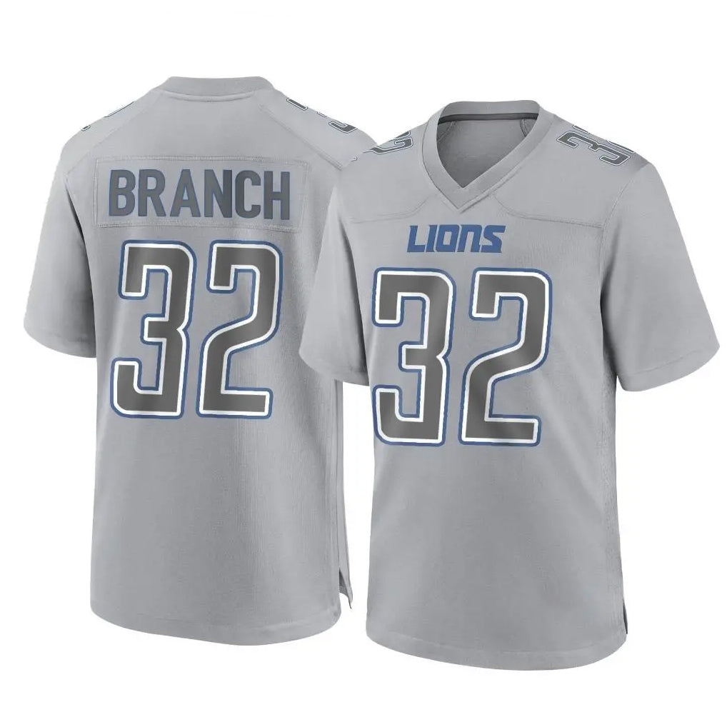 CAdoa D.Lions #32 Brian Branch Player Gray Atmosphere Fashion Home Game Stitched Jerseys