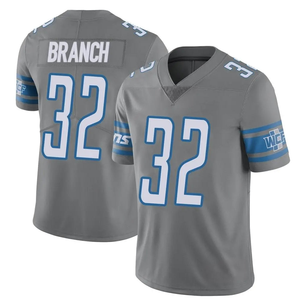CAdoa D.Lions #32 Brian Branch Player Gray Vapor Untouchable Limited Home Game Stitched Jerseys