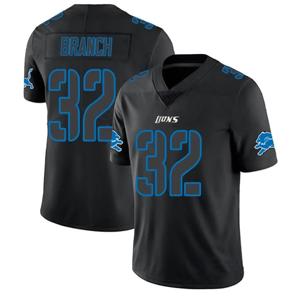 CAdoa D.Lions #32 Brian Branch Player Limited Black Impact Game Stitched Jerseys