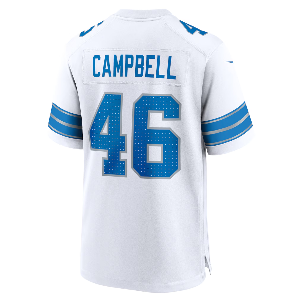 CAdoa D.Lions #46 Jack Campbell White White Game Stitched Jerseys