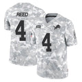 CAdoa D.Lions #4 D.J. Reed Player Arctic Camo Salute To Service Limited Stitched Jerseys