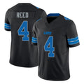 CAdoa D.Lions #4 D.J. Reed Player Black Alternate Vapor F.U.S.E. Limited Home Game Stitched Jerseys