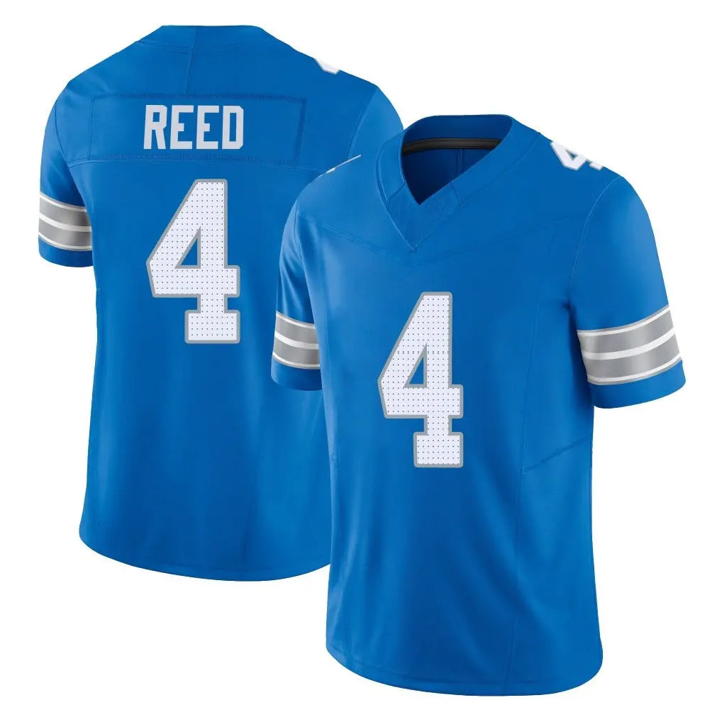 CAdoa D.Lions #4 D.J. Reed Player Blue Limited Vapor F.U.S.E. Alternate Home Game Stitched Jerseys
