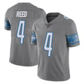 CAdoa D.Lions #4 D.J. Reed Player Gray Vapor Untouchable Limited Home Game Stitched Jerseys