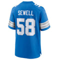 CAdoa D.Lions #58 Penei Sewell Blue Game Jersey American Stitched Jerseys