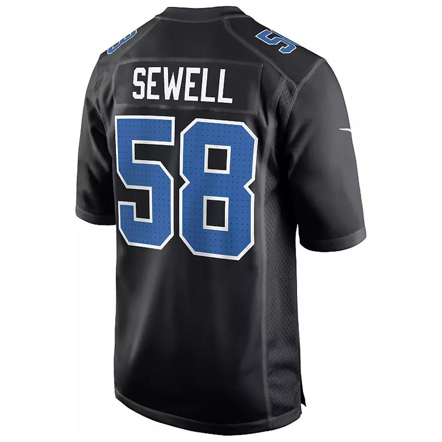 CAdoa D.Lions #58 Penei Sewell Player Black Fashion Game Stitched Jerseys