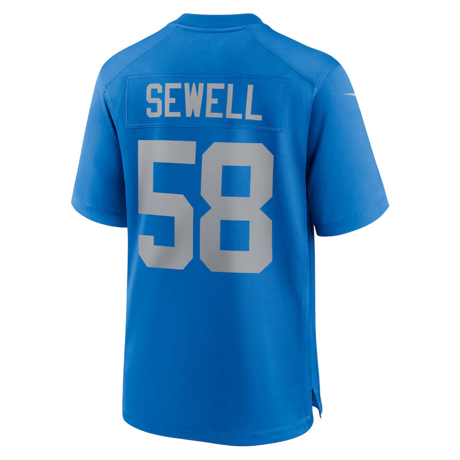 CAdoa D.Lions #58 Penei Sewell Player Blue Alternate Game Stitched Jerseys