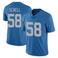 CAdoa D.Lions #58 Penei Sewell Player Blue Limited Throwback Vapor Untouchable Stitched Jerseys