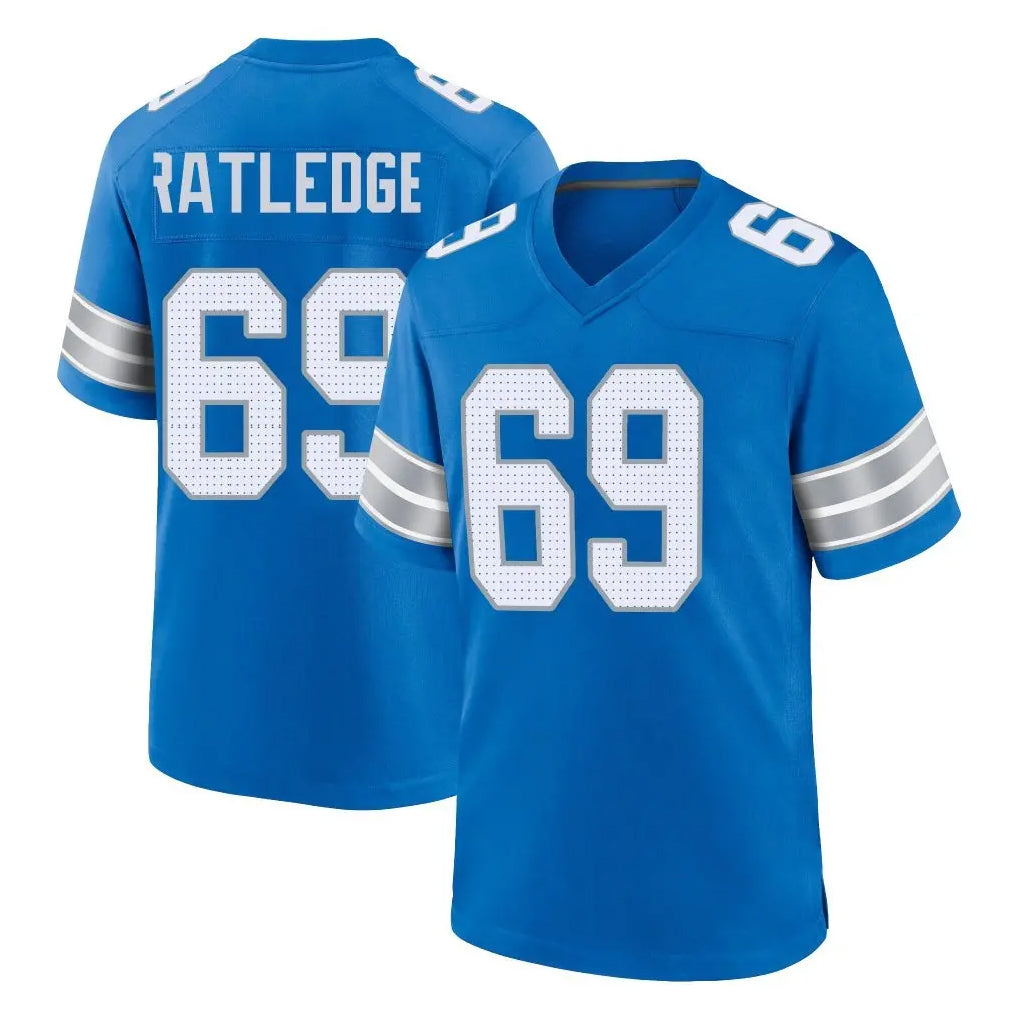 CAdoa D.Lions #69 Tate Ratledge Player Blue Alternate Home Game Stitched Jerseys
