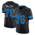 CAdoa D.Lions #76 Blake Miller Player Black Alternate Vapor F.U.S.E. Limited Home Game Stitched Jerseys