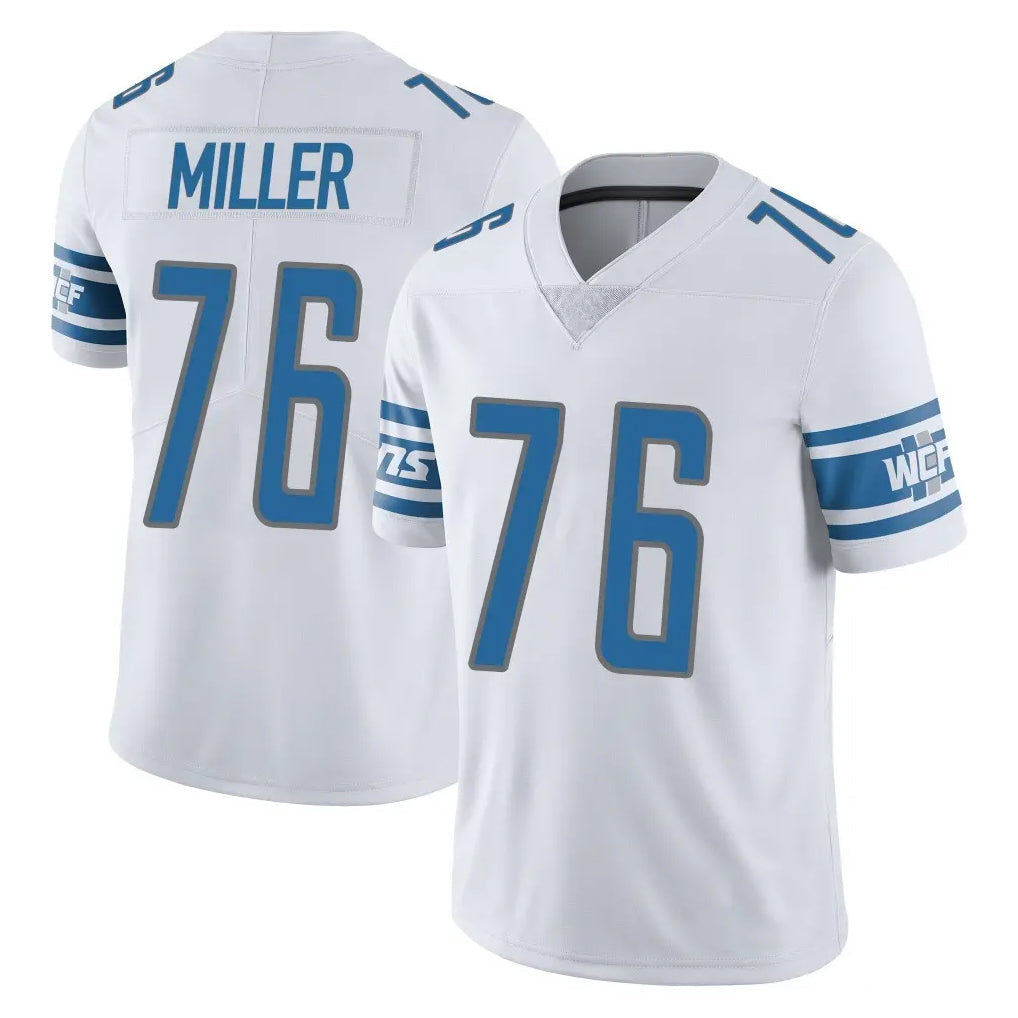 CAdoa D.Lions #76 Blake Miller Player White Limited Vapor Untouchable Home Game Stitched Jerseys