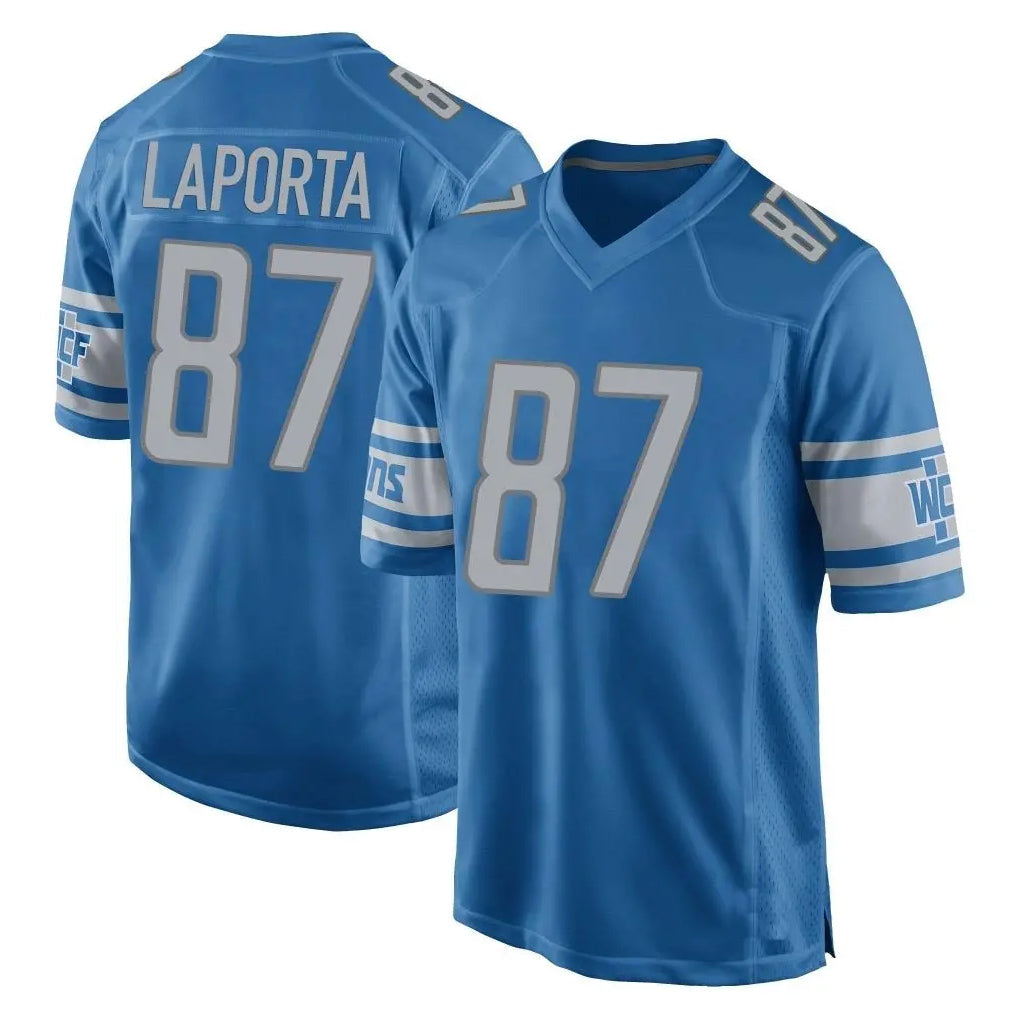 CAdoa D.Lions #87 Sam LaPorta Player Blue Home Game Stitched Jerseys