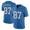 CAdoa D.Lions #87 Sam LaPorta Player Blue Limited Throwback Vapor Untouchable Stitched Jerseys