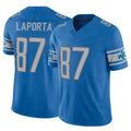 CAdoa D.Lions #87 Sam LaPorta Player Blue Vapor F.U.S.E. Limited Home Game Stitched Jerseys