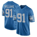 CAdoa D.Lions #91 Tyleik Williams Player Blue Vapor Untouchable Throwback Game Stitched Jerseys