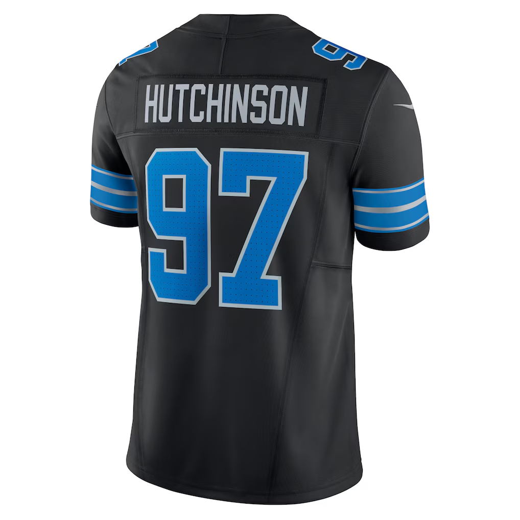 CAdoa D.Lions #97 Aidan Hutchinson Black 2nd Alternate Vapor F.U.S.E. Limited Stitched Jerseys