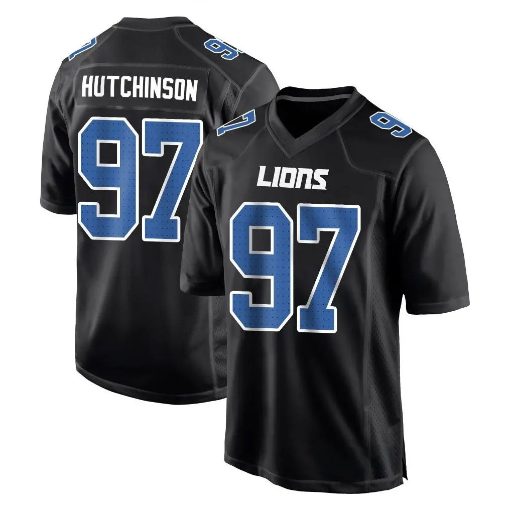 CAdoa D.Lions #97 Aidan Hutchinson Player Black Fashion Home Game Stitched Jerseys