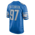 CAdoa D.Lions #97 Aidan Hutchinson Player Blue Home Game Stitched Jerseys