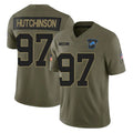 CAdoa D.Lions #97 Aidan Hutchinson Player Olive 2025 Salute To Service Limited Home Game Stitched Jerseys