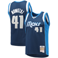 CAdoa D.Mavericks Mitchell & Ness #41 Dirk Nowitzki Navy Dallas Mavericks 2011-2012 Hardwood Classics Swingman Stitched Jerseys