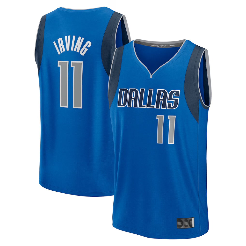 CAdoa D.Mavericks #11 Kyrie Irving Blue Fast Break Replica Player Jerseys - Icon Edition