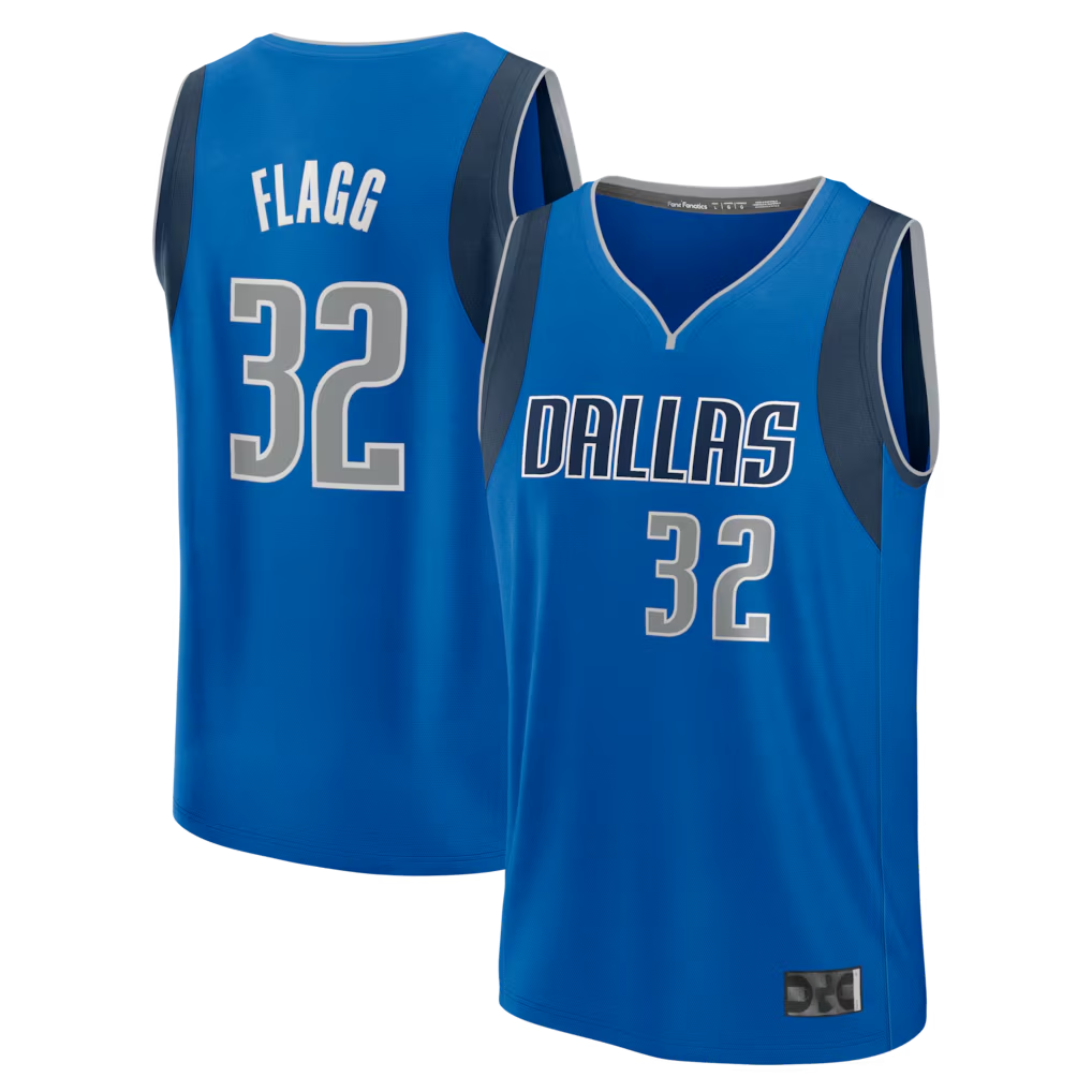 CAdoa D.Mavericks #32 Cooper Flagg Blue 2025 Draft First Round Pick Fast Break Replica Jerseys - Icon Edition