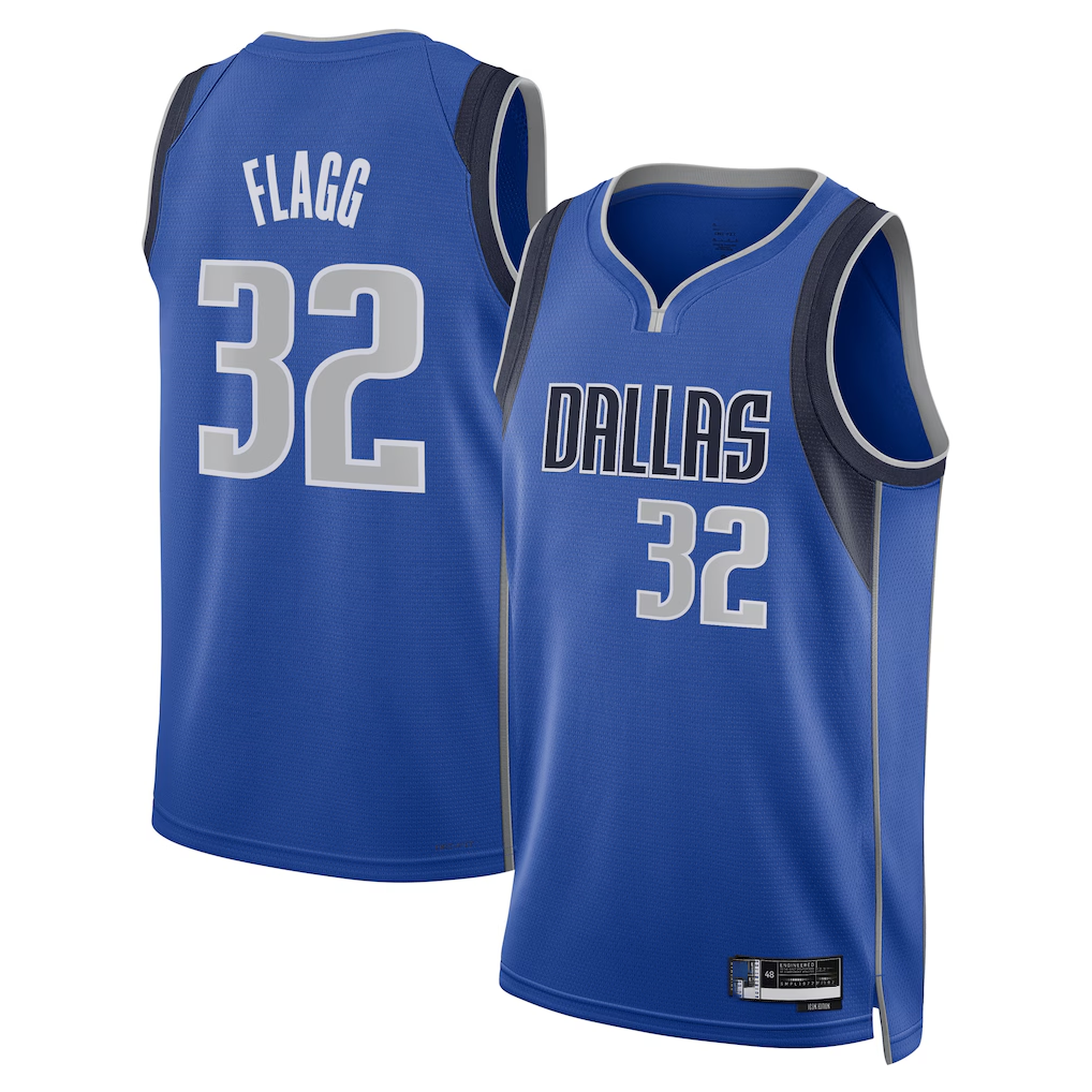 CAdoa D.Mavericks #32 Cooper Flagg Blue 2025  Draft First Round Pick Swingman Jerseys - Icon Edition