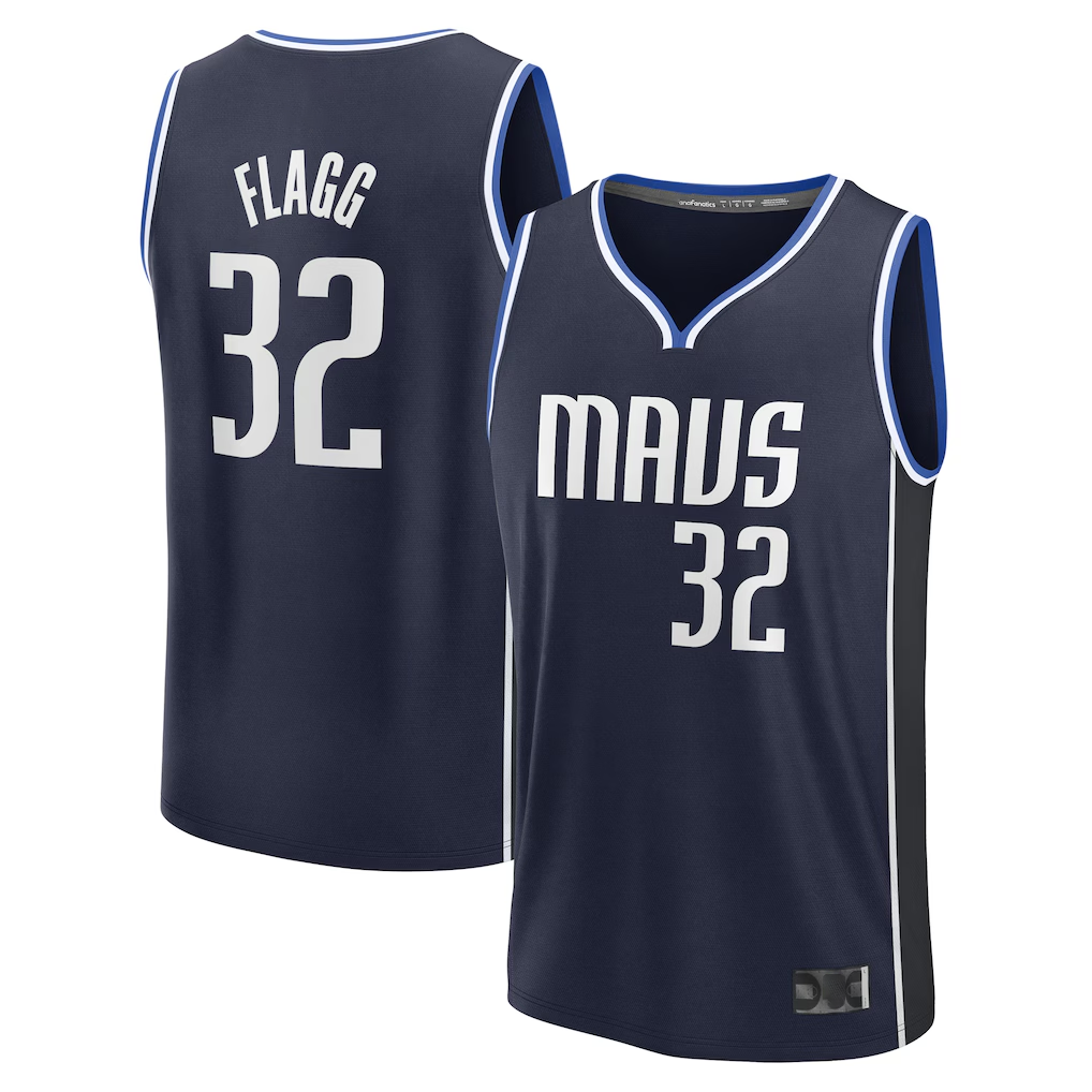 CAdoa D.Mavericks #32 Cooper Flagg Navy 2025 Draft First Round Pick Fast Break Replica Jerseys - Statement Edition
