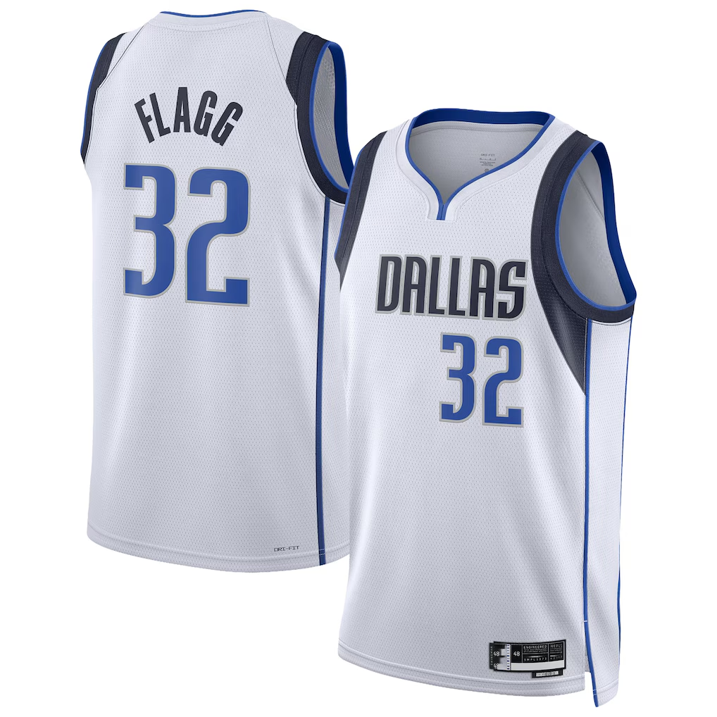 CAdoa D.Mavericks #32 Cooper Flagg White Swingman Player Jerseys - Association Edition