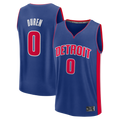 CAdoa D.Pistons #0 Jalen Duren  Blue Fast Break Replica Jerseys - Icon Edition