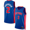 CAdoa D.Pistons #2 Cade Cunningham Blue Swingman Jerseys - Icon Edition