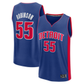 CAdoa D.Pistons #55 Duncan Robinson  Blue Fast Break Jerseys - Icon Edition
