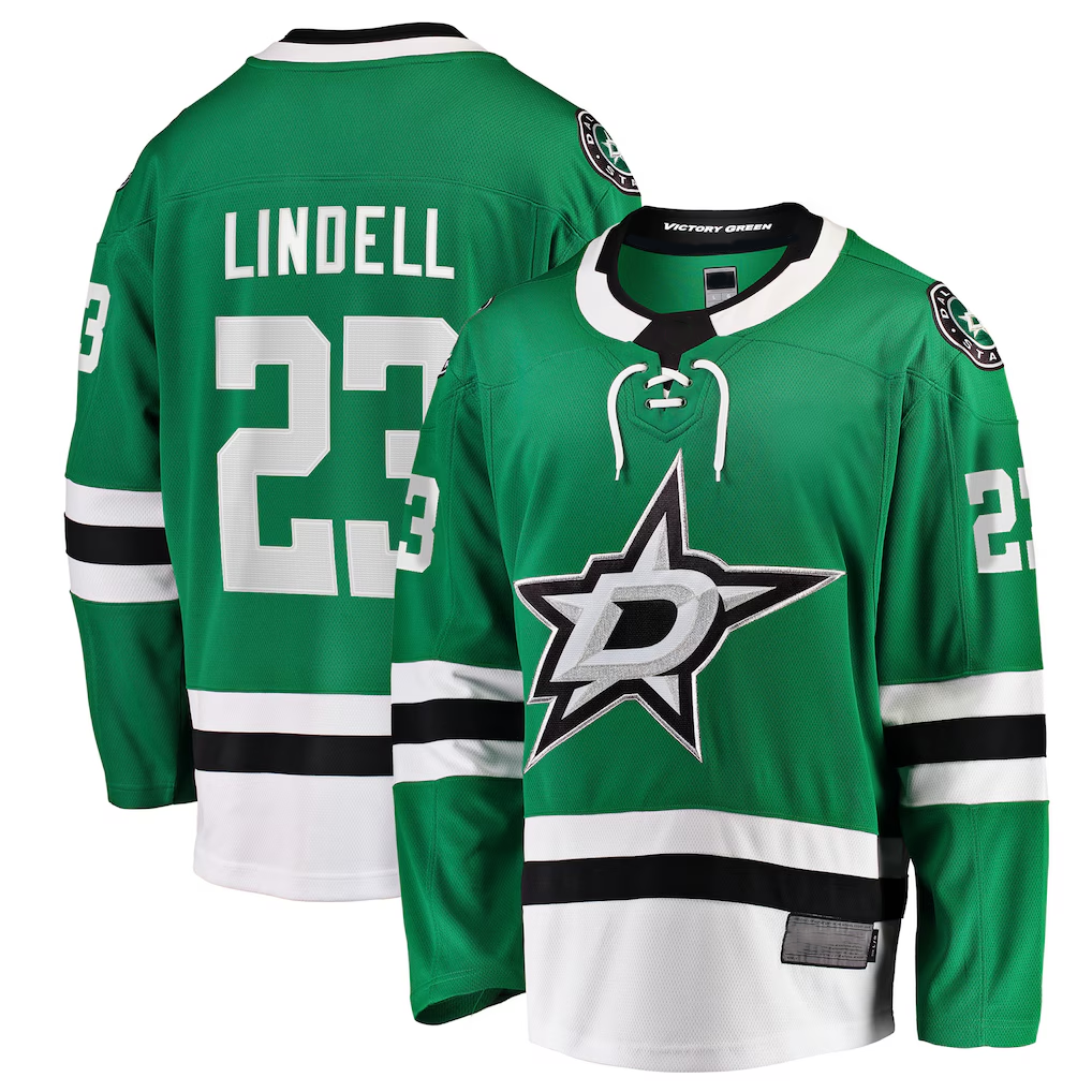 CAdoa D.Stars #23 Esa Lindell Kelly Green Breakaway Jerseys